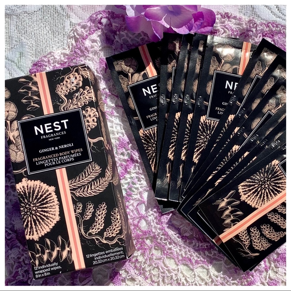 🎉HP🎊 Nest “Ginger & Neroli Body Wipes” Individual On The Go Travel Fresh… - Picture 15 of 15